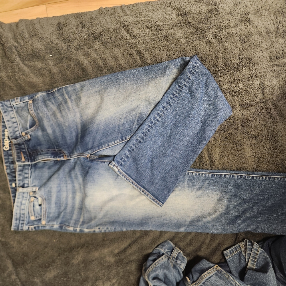GAP Blue Boot Cut Jeans with Natural Fading